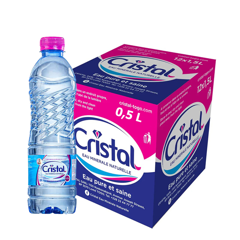 CARTON EAU CRISTAL 0,5 L